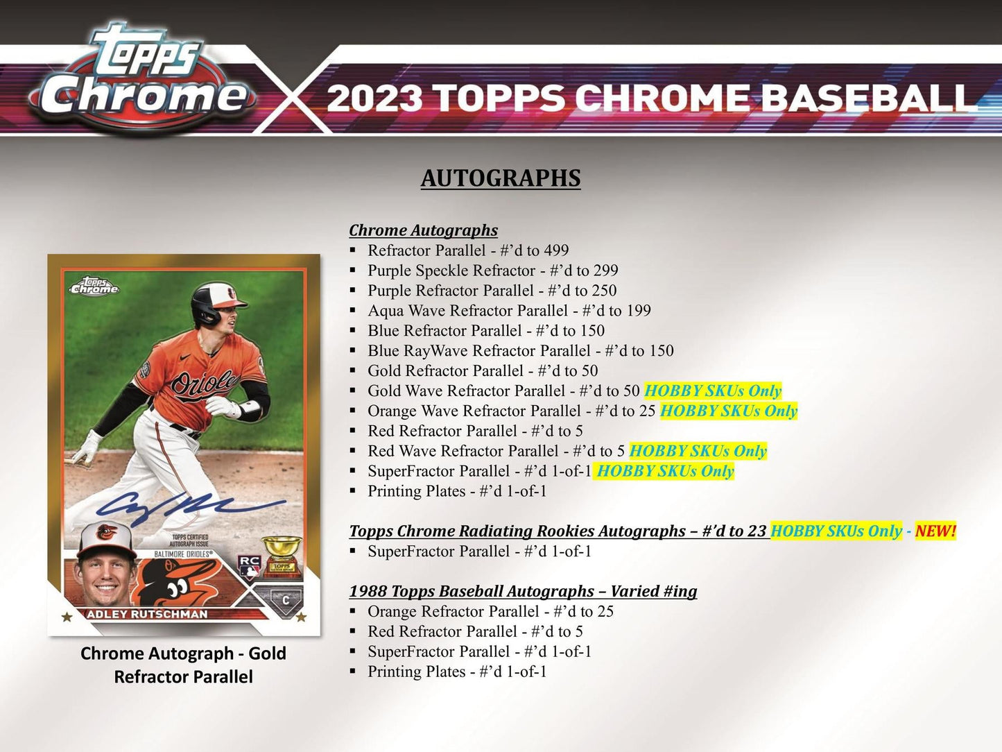 2023 Topps Chrome Baseball Hobby Jumbo Pack