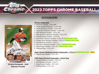 2023 Topps Chrome Baseball Hobby Jumbo Pack