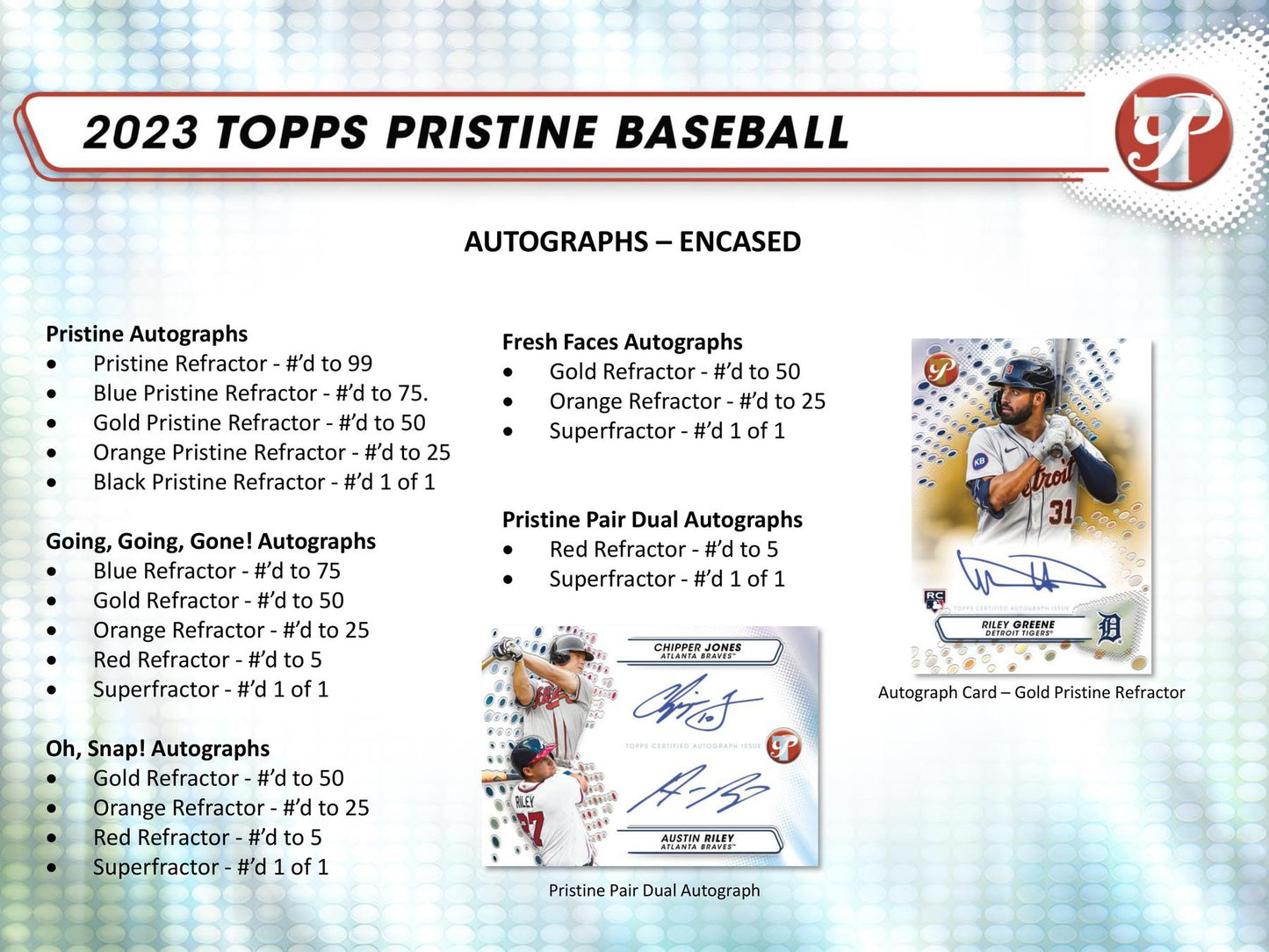 2023 Topps Pristine Baseball Hobby Pack