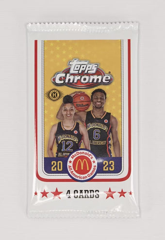 compare product 2023 Topps McDonald's All American Chrome Basketball Hobby Pack
