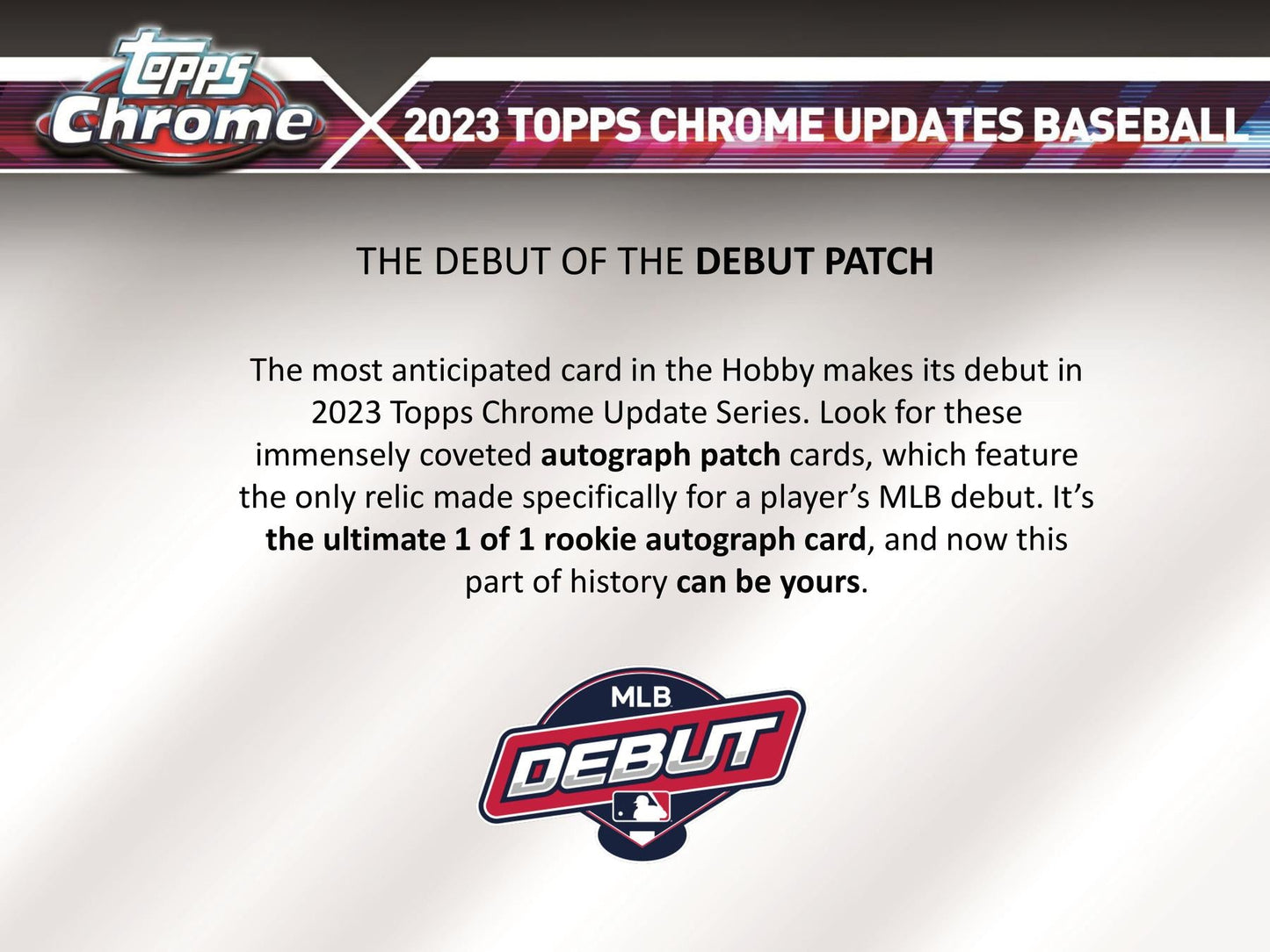 2023 Topps Chrome Update Series Baseball Hobby Jumbo Pack