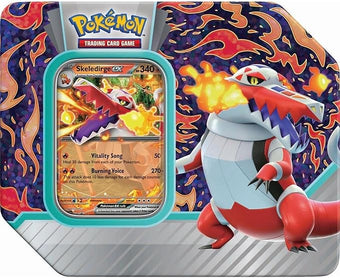 compare product Pokemon TCG: Paldea Partners Skeledirge EX Tin