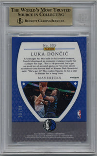 2018/19 Panini Chronicles Luka Doncic Crusade Blue 93/99 BGS 9.5