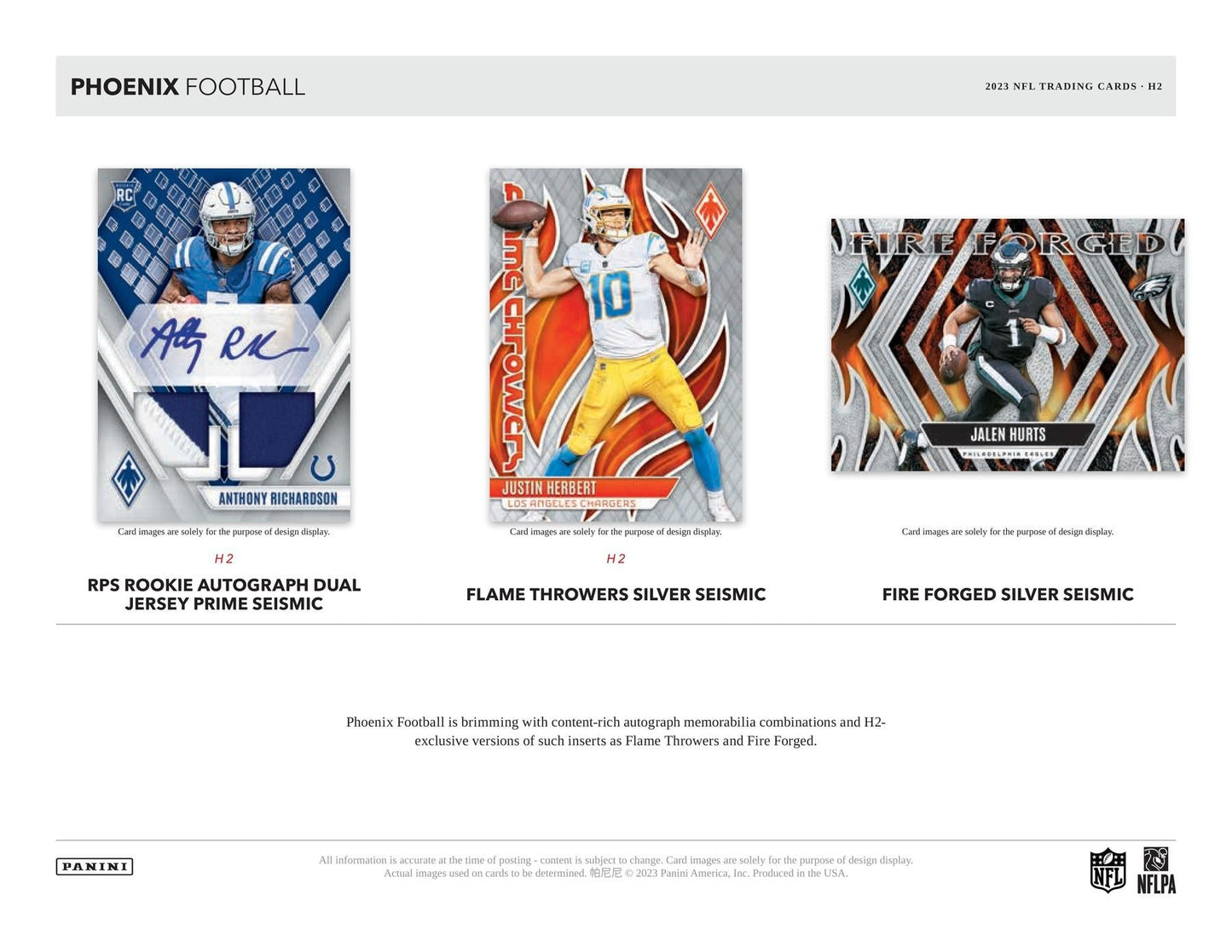 2023 Panini Phoenix Football H2 Pack