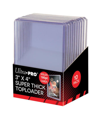 compare product Ultra Pro 3x4 Memorabilia Sized 180pt. Toploaders (10 Count Pack)