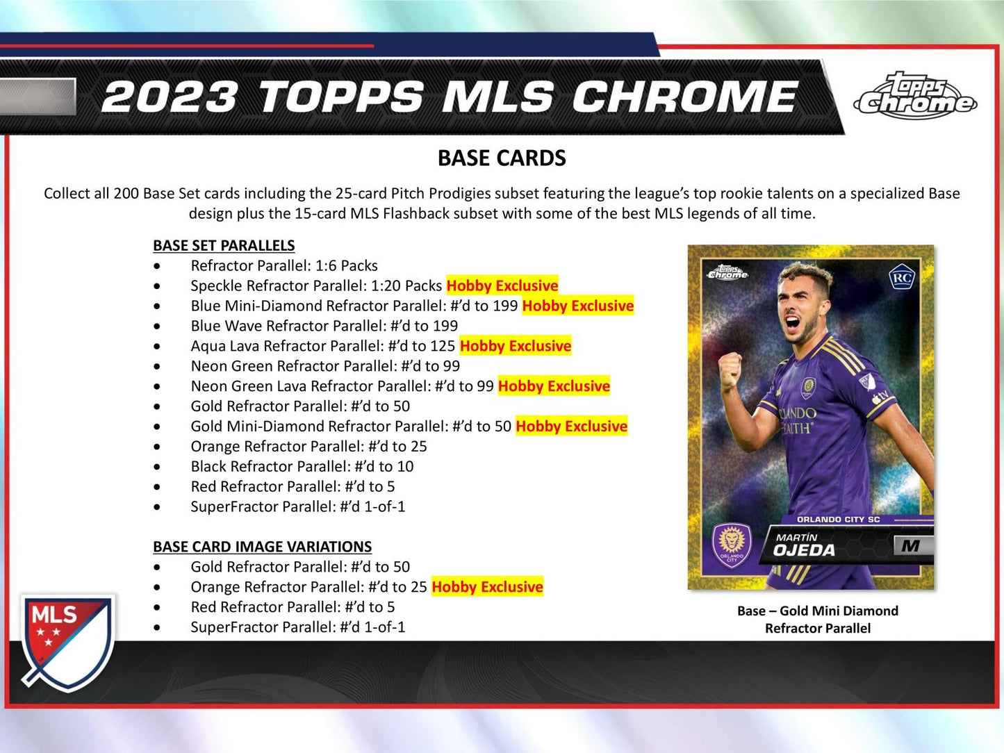 2023 Topps Chrome MLS Major League Soccer Hobby