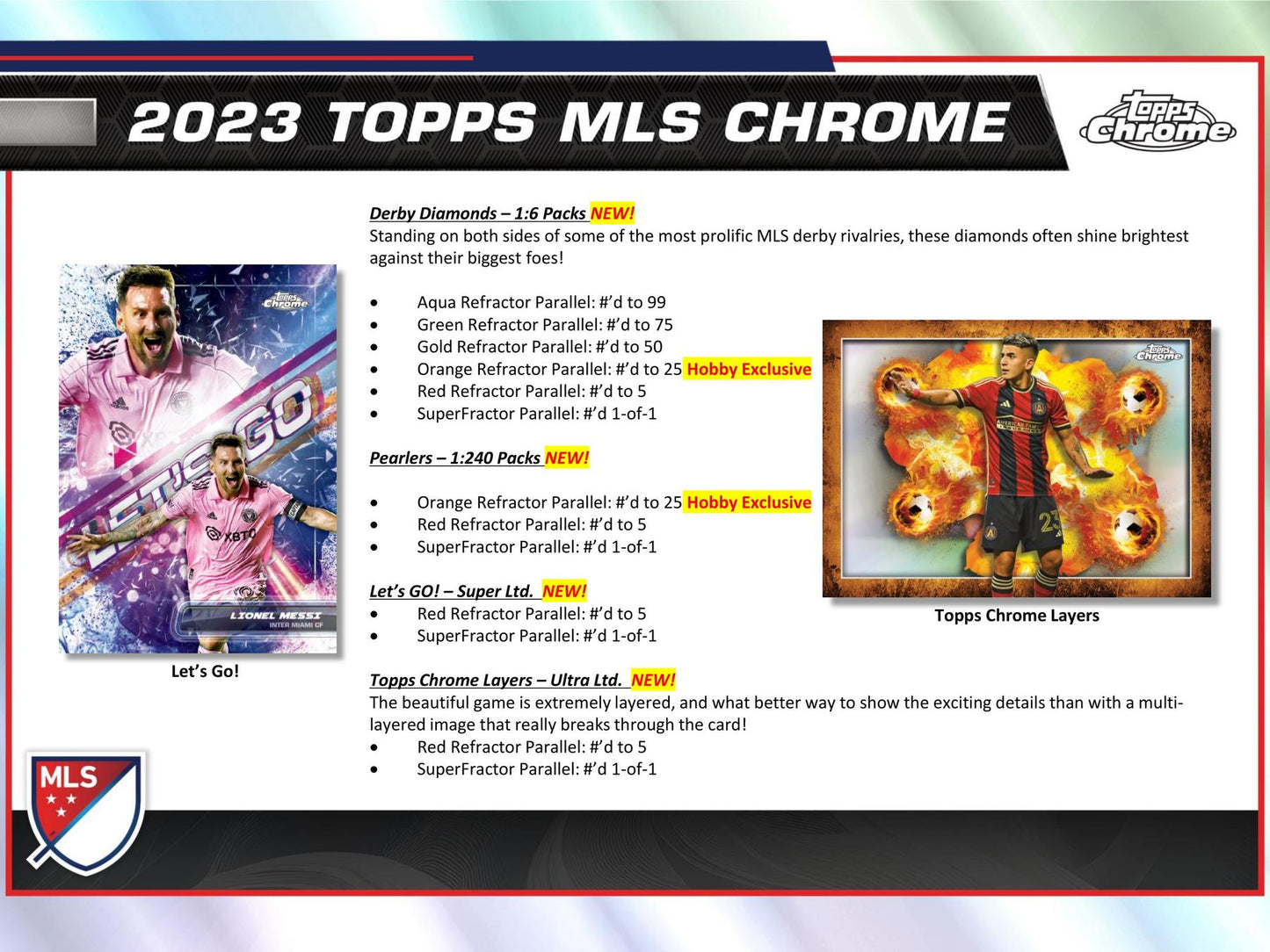 2023 Topps Chrome MLS Major League Soccer Hobby