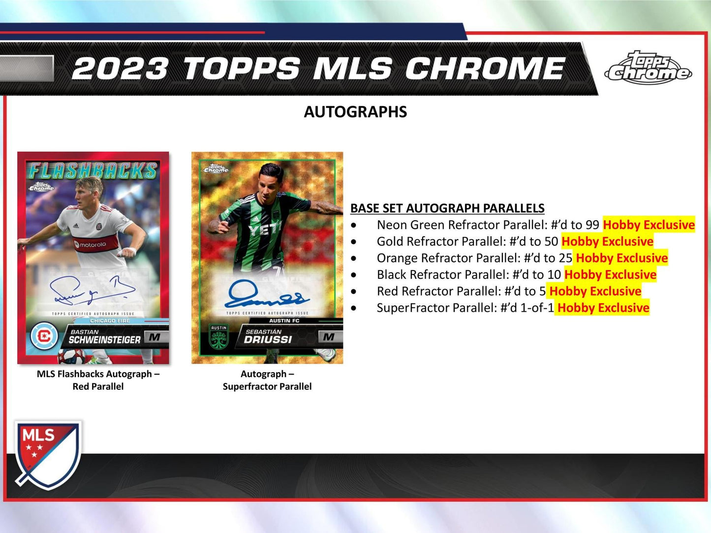 2023 Topps Chrome MLS Major League Soccer Hobby