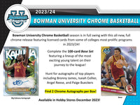 2023/24 Bowman University Chrome Basketball Hobby Pack