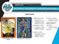 2023/24 Bowman University Chrome Basketball Hobby Pack