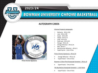 2023/24 Bowman University Chrome Basketball Hobby Pack