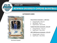 2023/24 Bowman University Chrome Basketball Hobby Pack