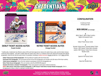 2023/24 Upper Deck Credentials Hockey Hobby Pack