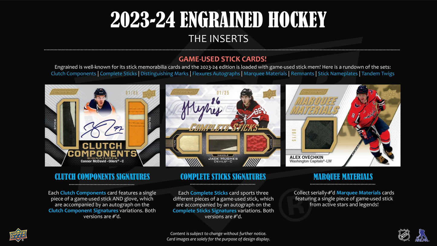 2023/24 Upper Deck Engrained Hockey Hobby