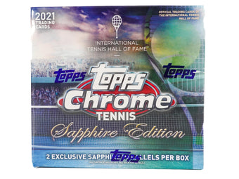 compare product 2021 Topps Chrome Sapphire Tennis Hobby