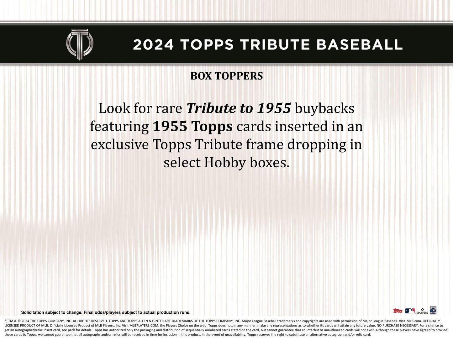 2024 Topps Tribute Baseball Hobby Pack