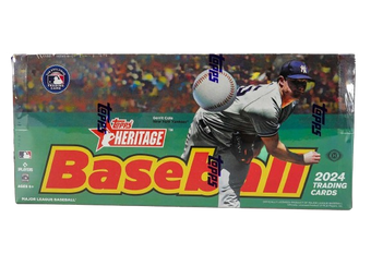 compare product 2024 Topps Heritage Baseball Hobby Box