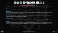 2024/25 Upper Deck Series 1 Hockey Hobby Box