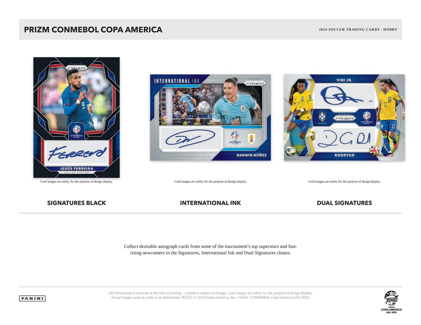 2023/24 Panini Prizm Copa America Soccer Hobby Pack