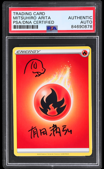 compare product 2020 POKEMON FIRE ENERGY CHARMANDER ARITA AUTO PSA AUTH