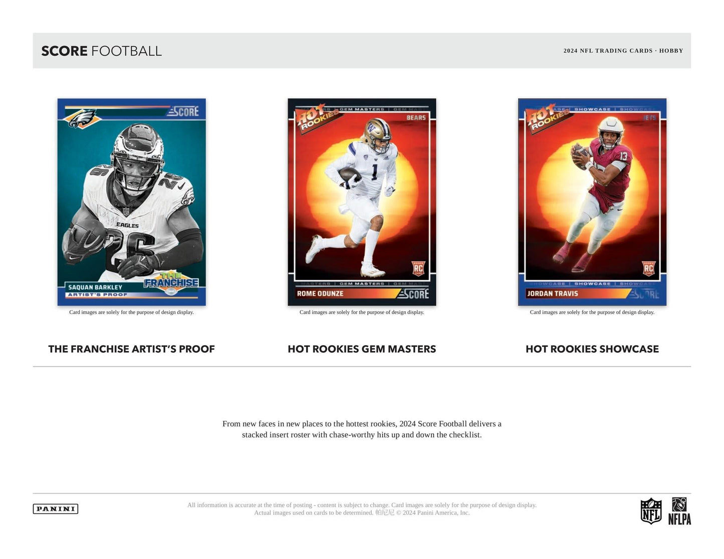2024 Panini Score Football Hobby Pack