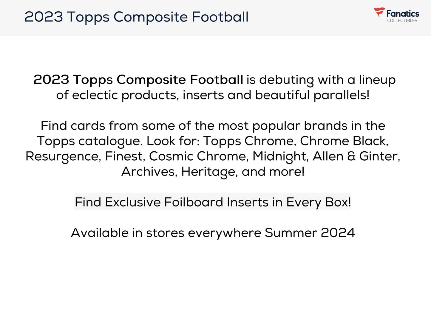2023 Topps Composite Football 8-Pack Blaster