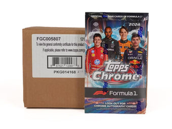 compare product 2024 Topps Chrome F1 Formula 1 Hobby