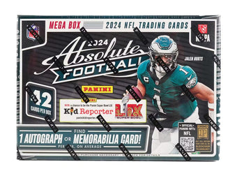 compare product 2024 Panini Absolute Football Hobby Mega 20 Box Case (Teal Parallels)