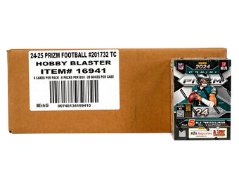 compare product 2024 Panini Prizm Football 6-Pack Hobby Blaster (Orange Ice Prizms!)