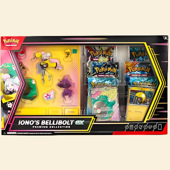 compare product Pokemon Scarlet & Violet: Iono’s Bellibolt ex Premium Collection