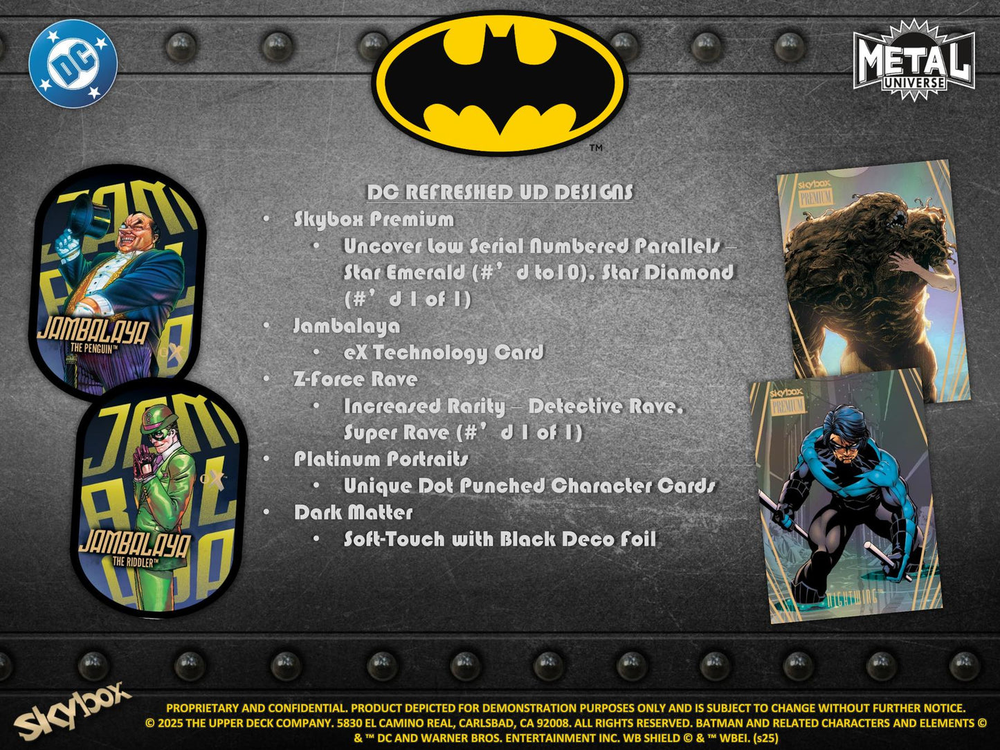 Batman Skybox Metal Universe Hobby  (Upper Deck 2025)