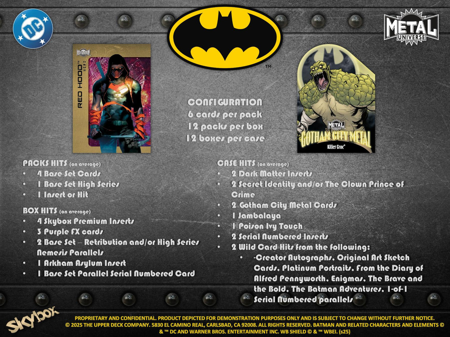 Batman Skybox Metal Universe Hobby  (Upper Deck 2025)