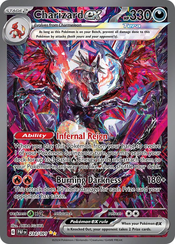 Pokemon SV: Paldean Fates 234/091 Charizard ex  Near Mint