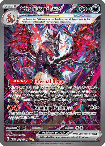 compare product Pokemon SV: Paldean Fates 234/091 Charizard ex  Near Mint