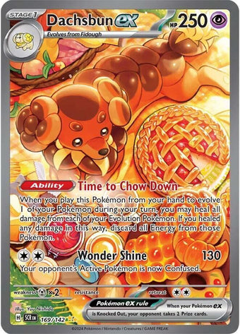 compare product Pokemon SV07: Stellar Crown 169/142 Dachsbun ex  Near Mint