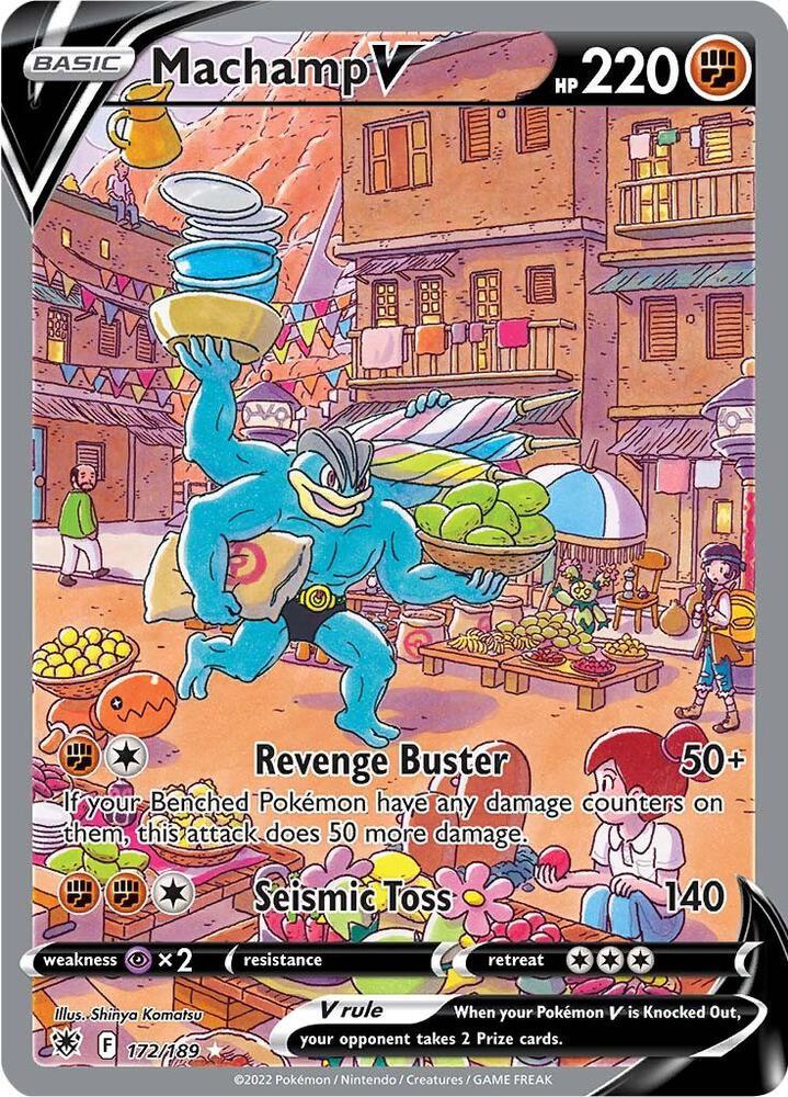 Pokemon SWSH10: Astral Radiance 172/189 Machamp V (Alternate Full Art) Near Mint
