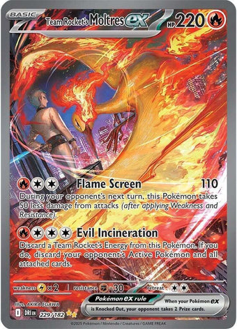 compare product Pokemon SV10: Destined Rivals 229/182 Team Rocket's Moltres ex  Near Mint