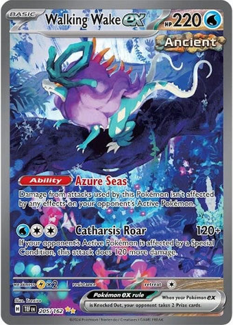 compare product Pokemon SV05: Temporal Forces 205/162 Walking Wake ex  Near Mint