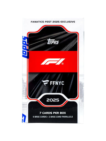 compare product 2025 Topps F1 Formula 1 Fanatics Fest NYC Exclusive Box