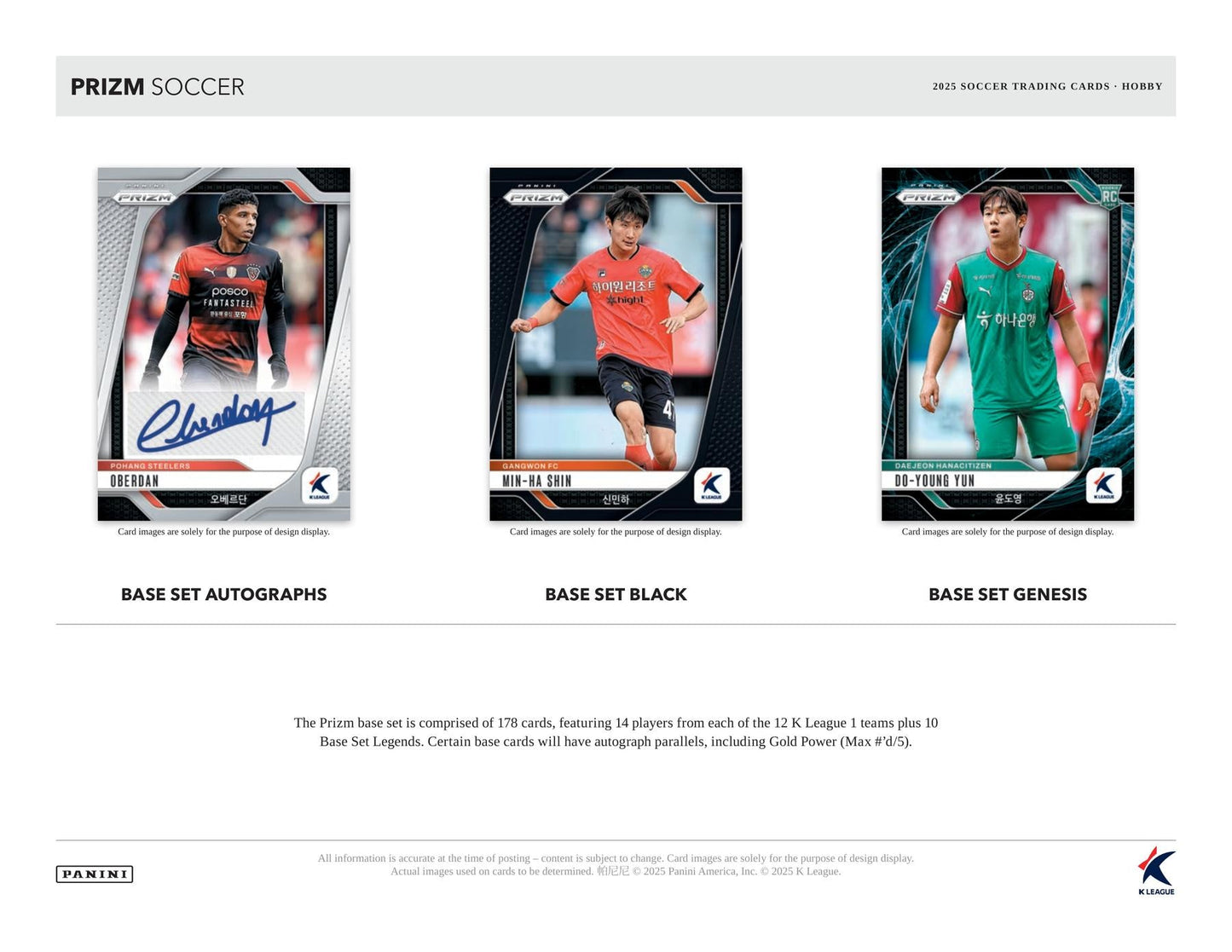 2025 Panini Prizm K League Soccer Hobby