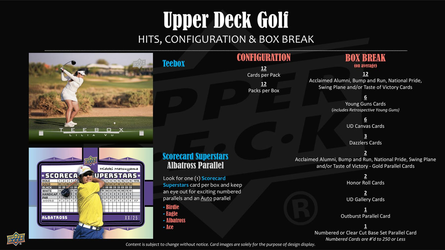 2026 Upper Deck Golf Hobby