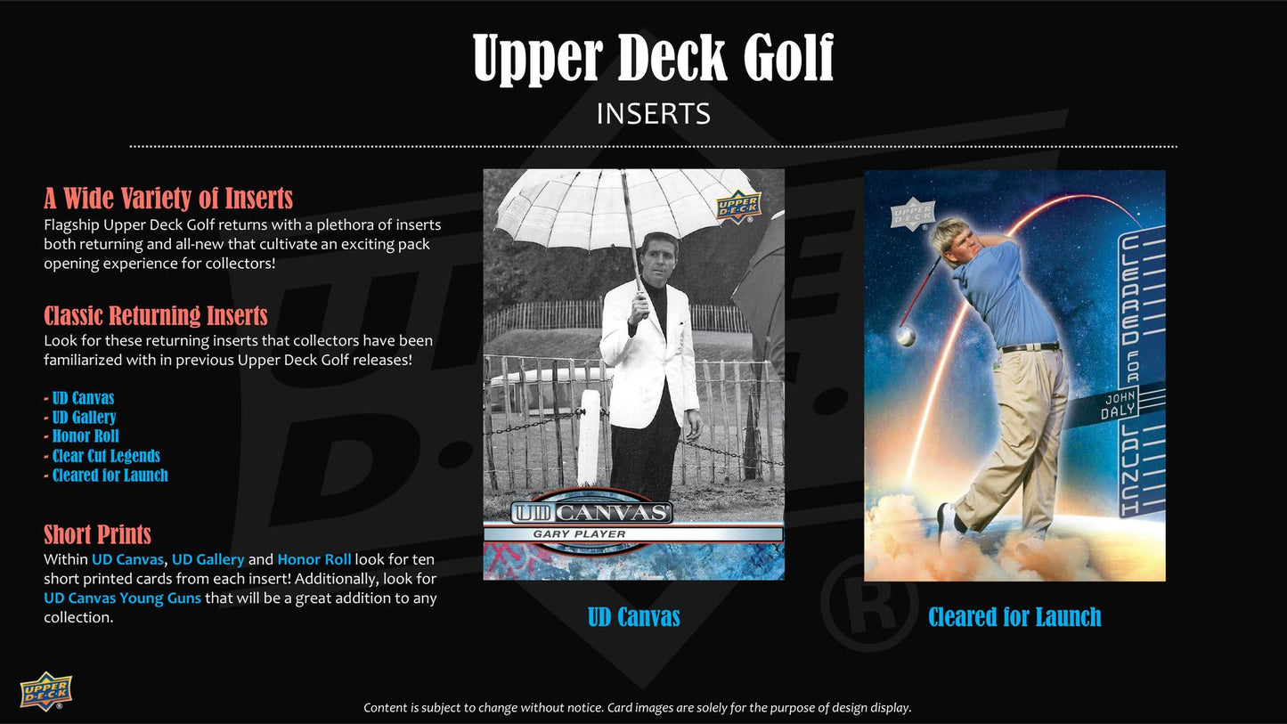 2026 Upper Deck Golf 4-Pack Blaster