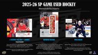 2025/26 Upper Deck SP Game Used Hockey Hobby