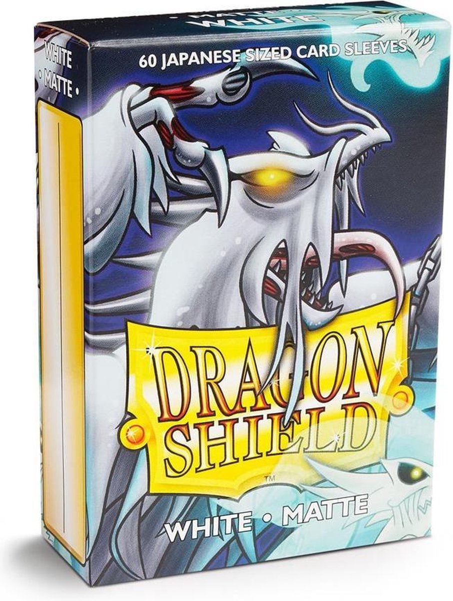 Dragon Shield Card Sleeves - Japanese Matte White (60)