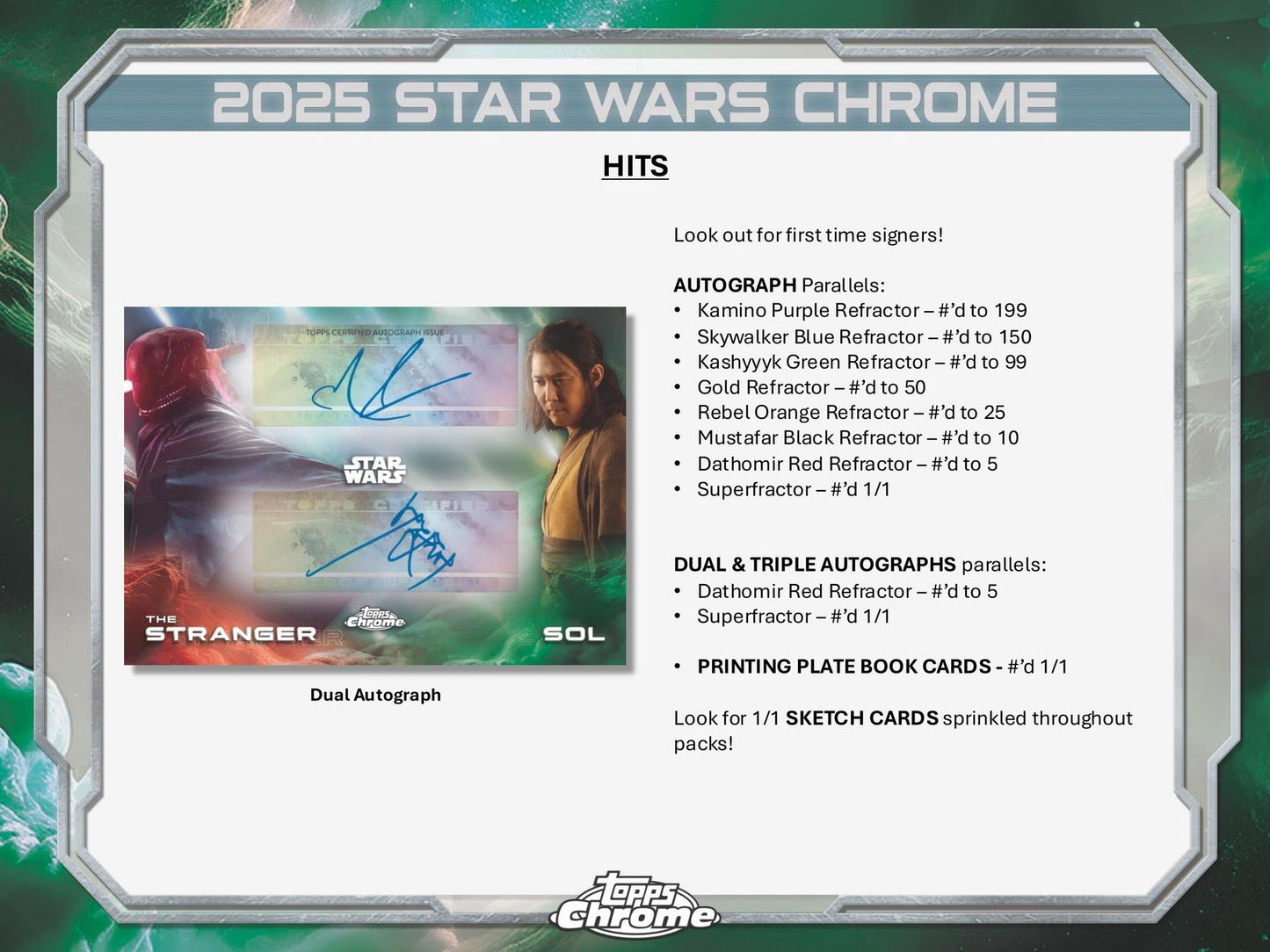 Star Wars Chrome 8-Pack Blaster (Topps 2025)