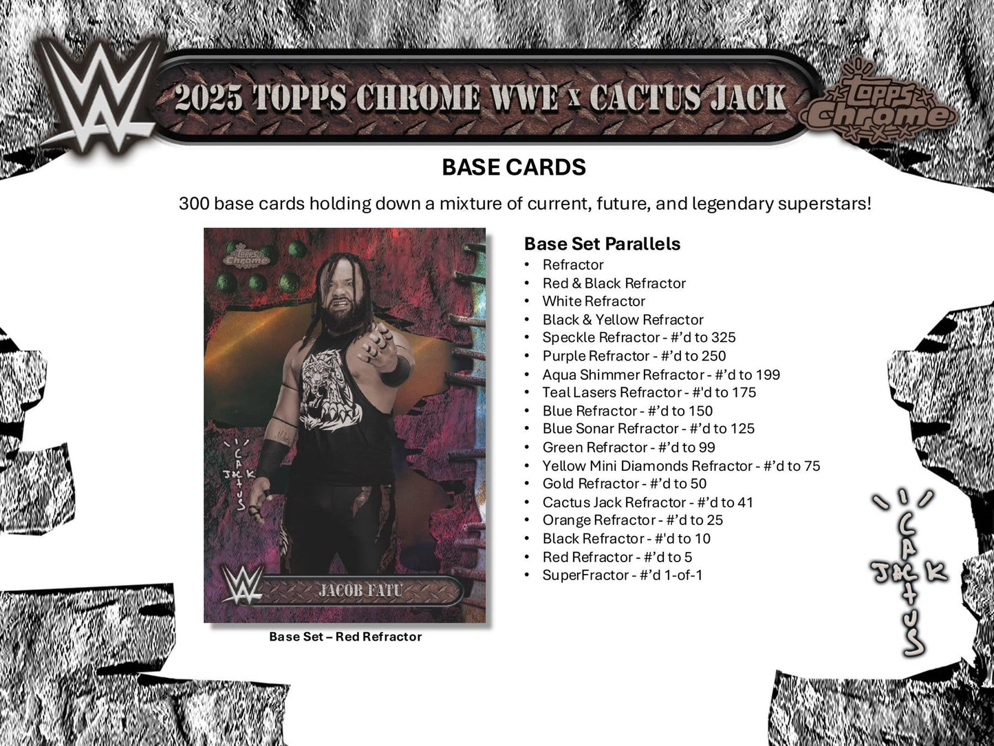 2025 Topps Chrome WWE x Cactus Jack Hobby