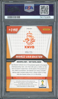 2014 Panini Prizm Marco Van Basten Silver Auto PSA 9