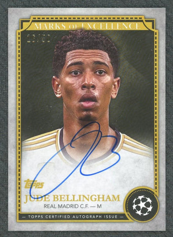 compare product 2024 Topps Finest Jude Bellingham Marks of Excellence /50