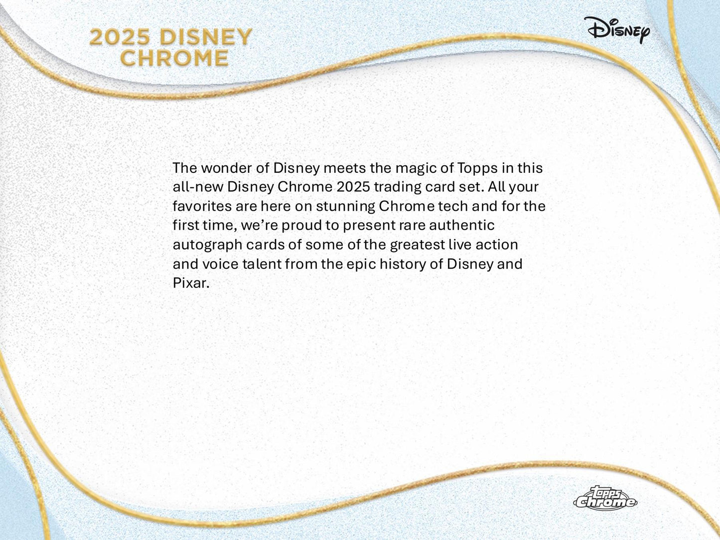 Disney Chrome Hobby (Topps 2025)