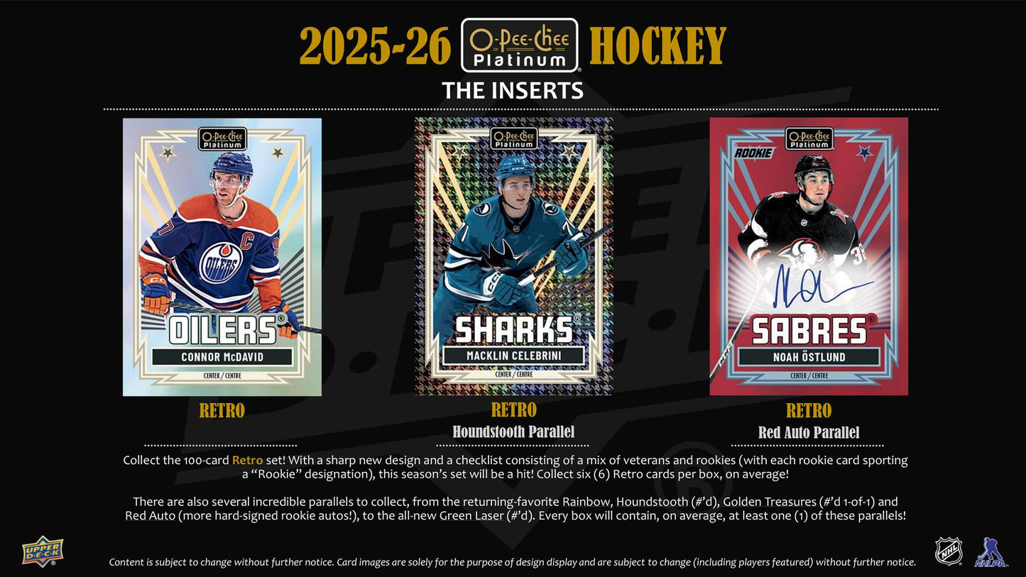 2025/26 Upper Deck O-Pee-Chee Platinum Hockey Hobby